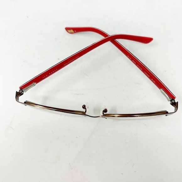 TED BAKER Eyeglass Frames D718 BRN Pink Floral Red Brown 140MM B:35 FOR FRAMES - Picture 2 of 13